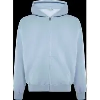 Weekday Loose Fit Zip Hoodie - Blue - XS