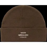 Mads nørgaard Isak Ambas Logo Beanie - Brown - ONE SIZE
