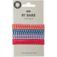 ByBarb Hair ties multicoloured 8-pack, recycled material striped patt