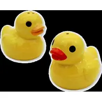 Winkee Salt Og Peber Sæt - Duck Salt And Pepper Shakers - Yellow - H12CM