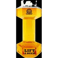 Winkee Dumbbell Beer Glass - Nude - H15CM