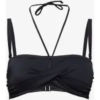 WiKi Bandeau Bikini Top - Black - C x 70