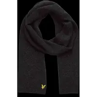 Lyle & Scott Lambswool Ribbed Scarf - Grey - ONE SIZE
