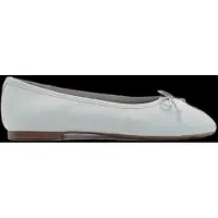 Mango Linen Ballerina Flat With Bow - Blue - 31