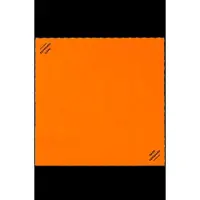 Mads nørgaard Soft Cotton Block Scarf - Orange - ONE SIZE