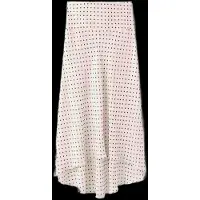 Mango Polka Dot Skirt With Asymmetric Hem - Cream - L