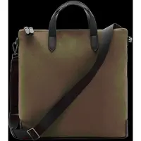Mango 100% Cotton Tote Bag With Adjustable Strap - Khaki green - ONE SIZE
