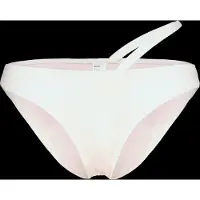 Monki Strappy High Waist Bikini Bottom - Cream - XS