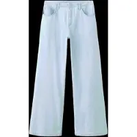 Mango Wide Leg Mid-Rise Jeans - Blue - 36
