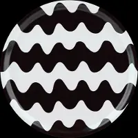 Marimekko Lokki Plate 20Cm - Black - Ø 20 CM