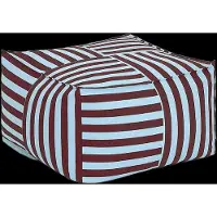 Nobodinoz Ottoman Beanbag - Adult Size - Otto - Blue - ONE SIZE