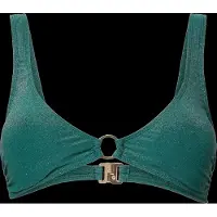 Pieces Pclaomi Lurex Bikini Ring Top - Green - S