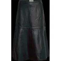 Dante6 -Colleen Flared Leather Skirt - Black - 34