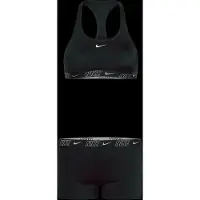 Nike SWIM Logo Tape Racerback Short Set - Black - 120-130