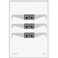 Olle Eksell Ögon - 1956 - Glasses - Grey - 50X70CM