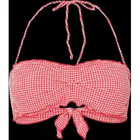 Pieces Pckia Frill Edge Bikini Top Bc - Red - L