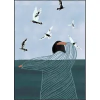 Poster & Frame Bea Muller - Seaside - Blue - 30X40CM