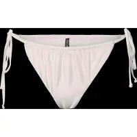 Pieces Pckin Bikini Shiny Tanga - Cream - XL
