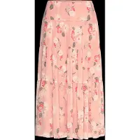 Ralph Lauren Floral Crinkle Georgette Tiered Skirt - Pink - 34