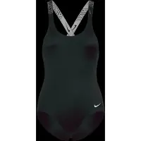 Nike SWIM Logo Tape Crossback One Piece - Black - 120-130