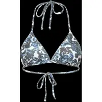 Rosemunde Triangle Bikini Top - Blue - XL