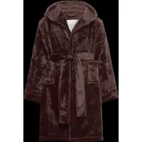 Rosemunde Kids Rhflurry Kids Hooded Fleece Robe - Brown - 128