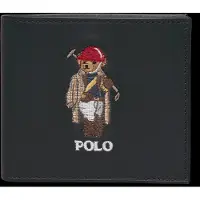 Ralph Lauren Polo Bear Leather Billfold Coin Wallet - Navy - ONE SIZE