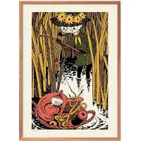 PSTR Studio Moomin X - Little My & Snufkin - Multi/patterned - 50X70CM
