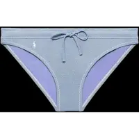Polo By Ralph Lauren Swimwear Prl Oxford Tie Front Retro Hipster - Blue - XS