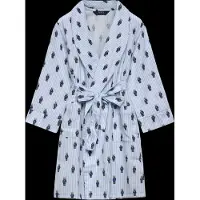 Ralph Lauren Rln Bear Robe - Blue - 104/110