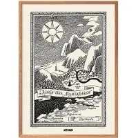 PSTR Studio Moomin X - Map Of Moomin Valley I - 50X70CM