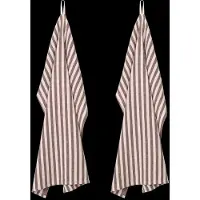 STUDIO FEDER Penny Tea Towel 2- Pack - Cot/Lin - Brown - 50X 70CM