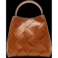 Núnoo Small Chiara Braided Florence Brown W. Gold - Brown - ONE SIZE