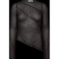 Weekday Cut And Sew Long Sleeved Top - Black - XS