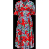Y.A.S Yasfarron 2/4 Midi Dress S. - Show - Red - 34