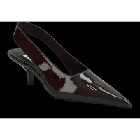 Totême Patent-Leather Slingback Pumps - Brown - 40