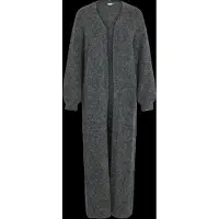 Vila Vinynni Open L/S Long Knit Cardigan/Ln - Grey - XL