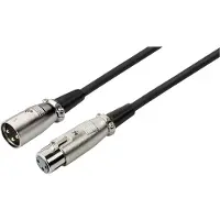 Monacor MEC-2000/SW, XLR (3-nastainen), Hanstik, XLR (3-nastainen), Hunstik, 20 m, Sort