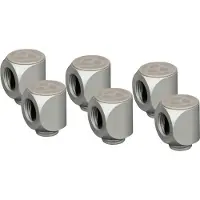 Thermal Grizzly DeltaMate Rotary 90° -liitinsarja, 6 kappaletta, matta nikkeli