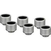 Thermal Grizzly DeltaMate Fitting TG-DM-FIT-6202, kovaputkiliitin, 16 mm, 6 kpl, matta nikkeli