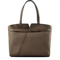 BOSS Revers Shopperit Nahka 37 cm Kannettavan tietokoneen taskun syvyys Ruskea