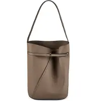 BOSS Revers Bucket-laukku Nahka 25 cm Harmaa