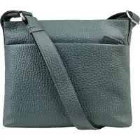 VOi Hirsch Bristol Crossbody-laukku Nahka 28 cm Vihreä