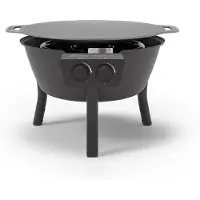 Muurikka kaasupoltin ja pannu, matalat jalat, 48 cm