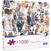 Peliko Kissat -palapeli, 1000 palaa