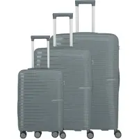 Travelite Pacific 4-pyöräinen Matkalaukkusetti 3-osainen Harmaa