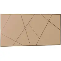 Norda Design Elegantti Pronssinvärinen Seinäpeili, 60 X 120 Cm | 100 % Mdf, Ympäristöystävällinen Flotal-e-muotoilu | Moderni Geometrinen Tyyli
