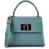 Furla 1927 Käsilaukku Nahka 21 cm Sininen