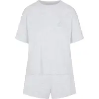Hunkemoller Pyjamashortsit vaaleansininen / vaaleanharmaa