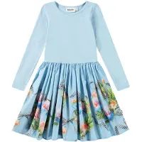 Molo Casie Long-Sleeved Dress Celebration 146/152 cm Sininen 146/152 cm Tytöt
